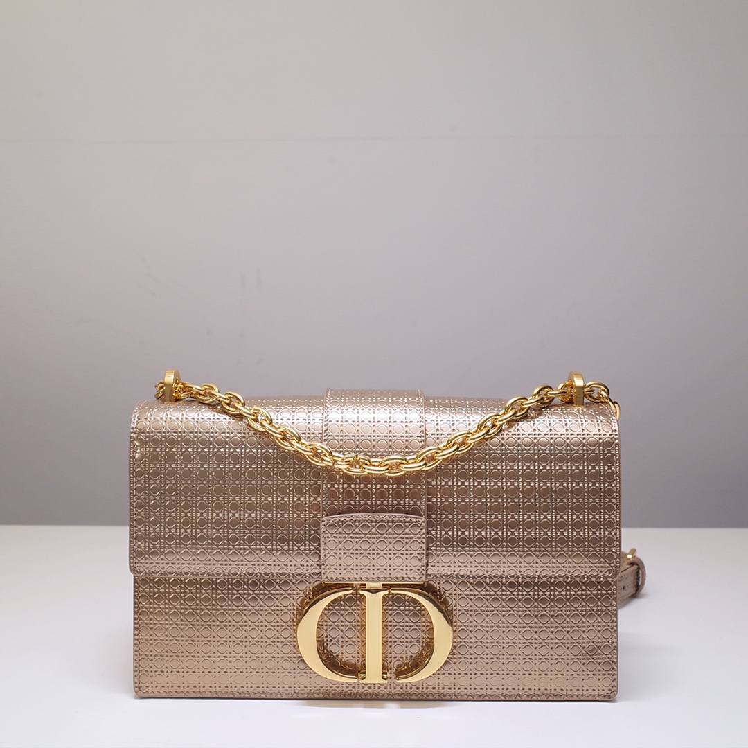 30 Montaigne Chain Bag Gold Calfskin